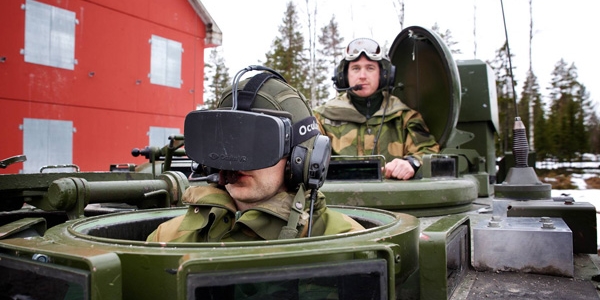 Oculus Rift na armádních hlavách. Možná realita budoucnosti.